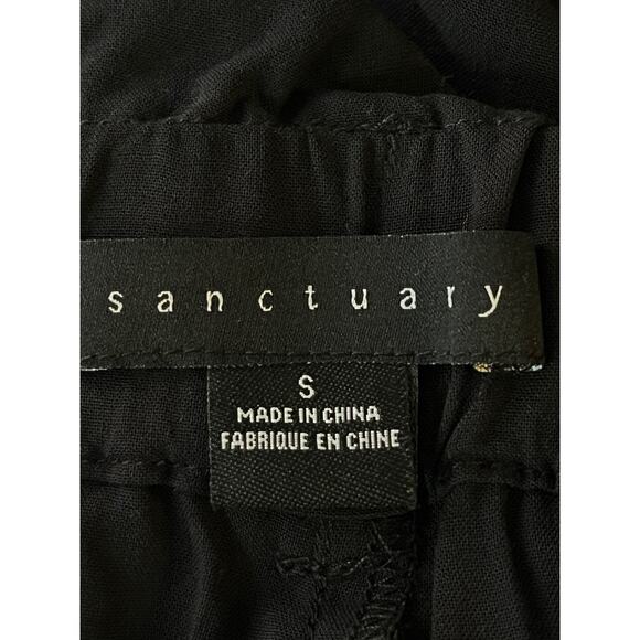 Sanctuary shorts High tide paperbag waist black Small S - Picture 4 of 4